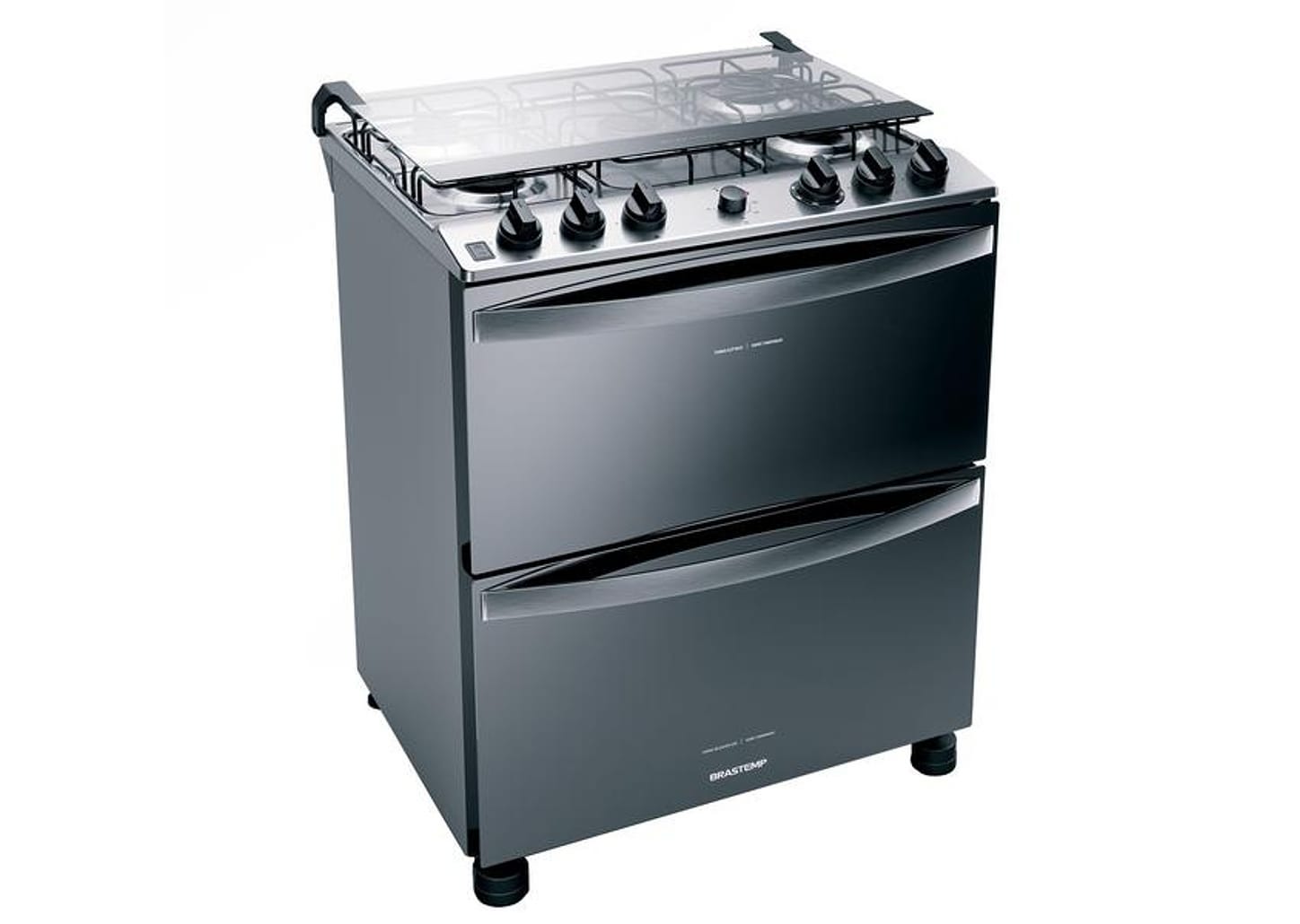 Fogão 5 bocas Brastemp Inox Duplo Forno - Acendimento Automático BFD5 NCRRNA