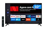 Smart TV 50” 4K DLED Vizzion LE50UHD20 - IPS Wi-Fi 3 HDMI 2 USB
