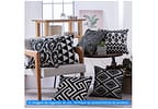 Capa de Almofada Quadrada 45x45cm - Jolitex Ternille Italiana Florença Geométrica