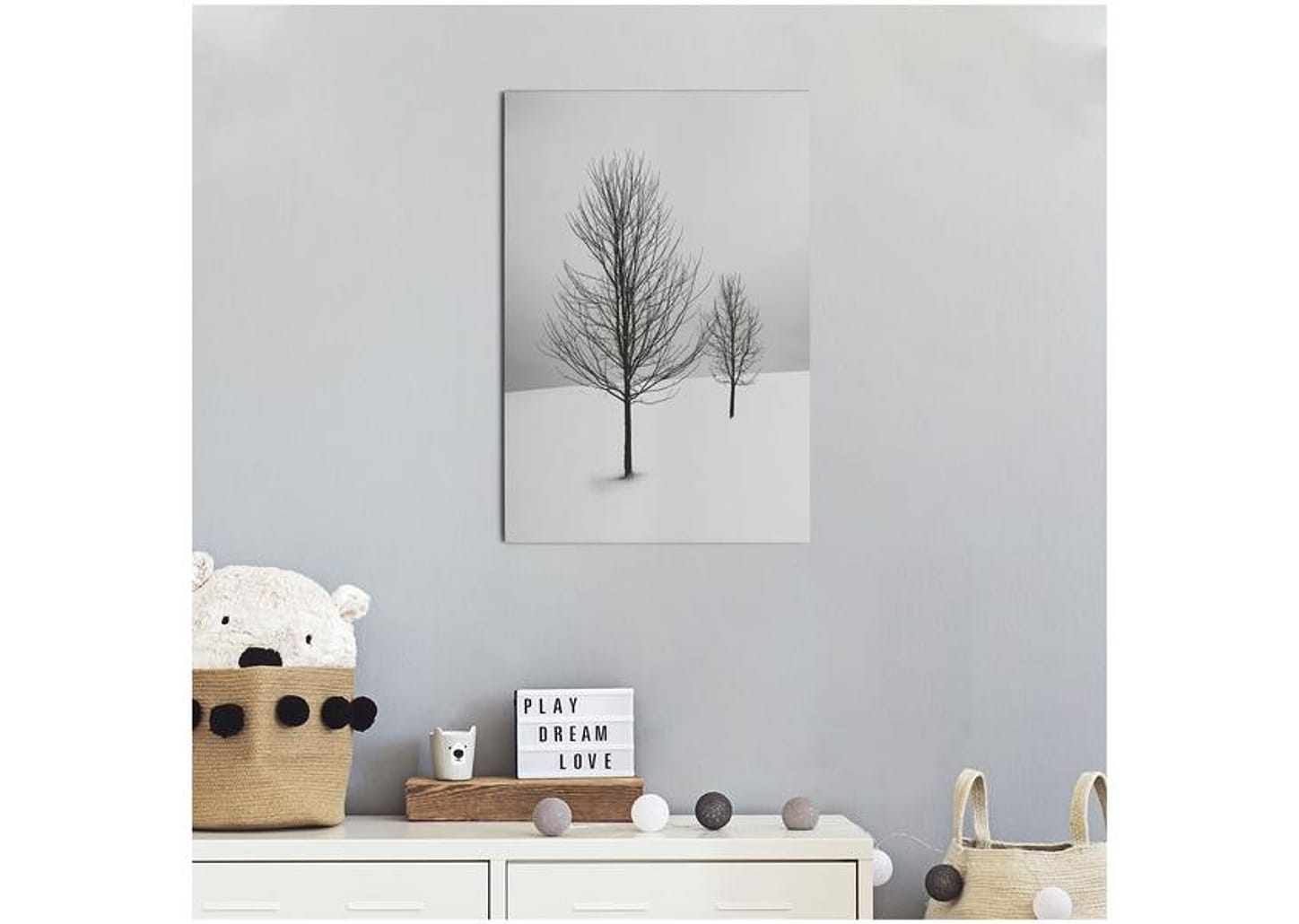 Placa Decorativa MDF Inverno 30x44cm - Design Up Living