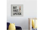 Placa Decorativa MDF First Lipstick 29x29cm - Design Up Living