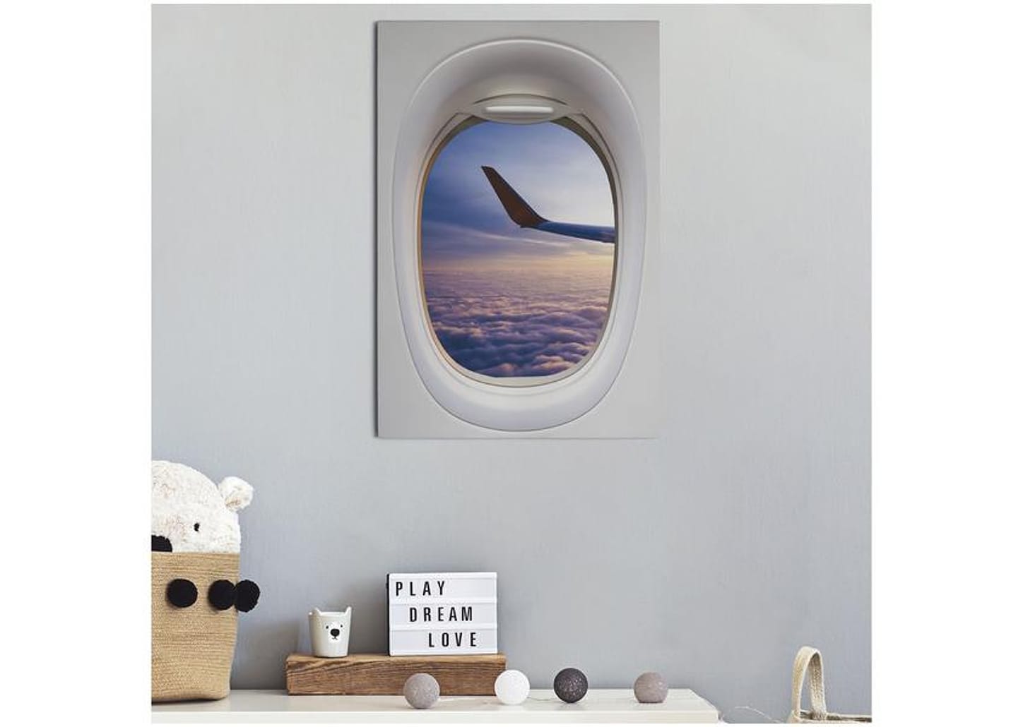 Placa Decorativa MDF Avião 30x44cm - Design Up Living