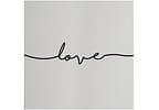 Placa Decorativa MDF Minimalistas Love Linhas 29x29cm Design Up Living