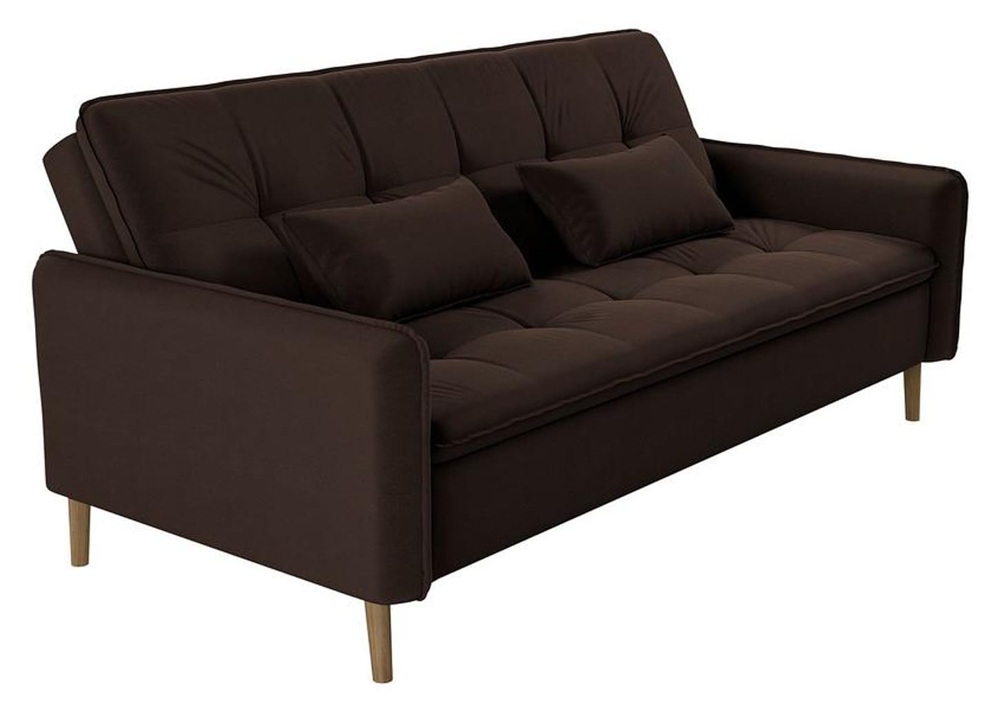 Sofá-cama Casal 3 Lugares Reclinável Veludo - Matrix Donna