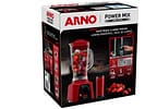 Liquidificador Arno Power Mix Limpa Fácil Vermelho com Lâminas Removíveis LQ30