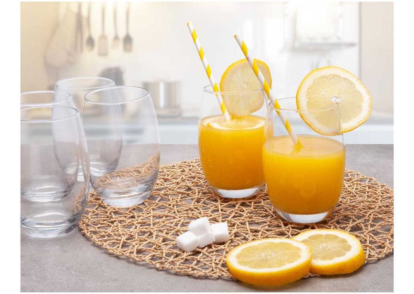 Jogo de Copos de Vidro 6 Peças 465ml Nadir - SM Aruba