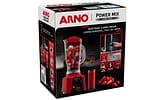 Liquidificador Arno Power Mix Limpa Fácil Vermelho com Lâminas Removíveis LQ30