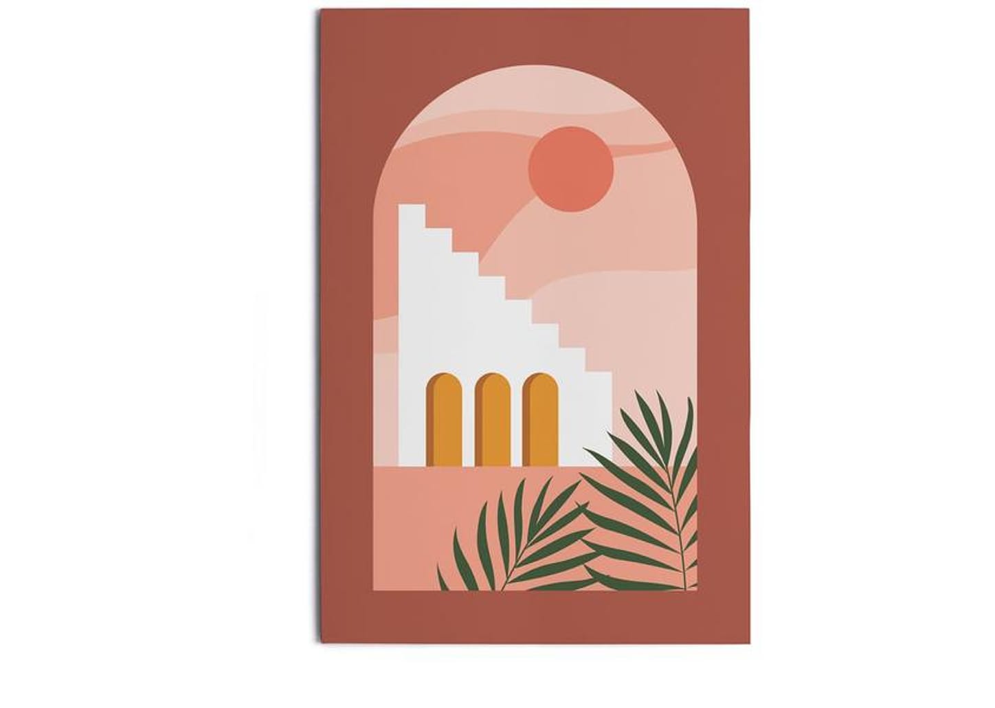 Placa Decorativa MDF Janela Rosa 30x44cm - Design Up Living