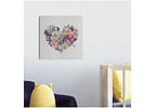Placa Decorativa MDF Heart Flower 29x29cm - Design Up Living