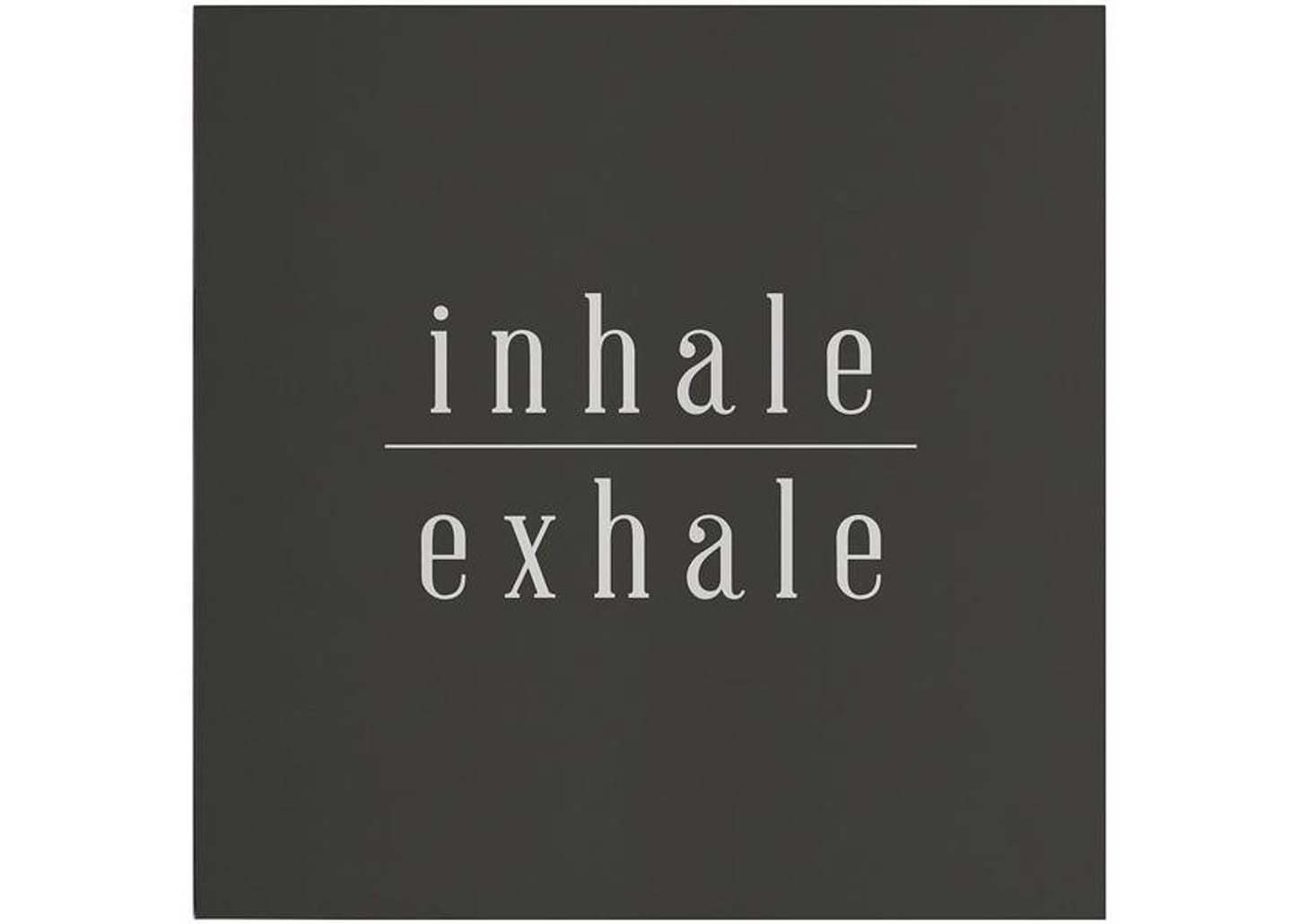 Placa Decorativa MDF Good Vibes Inhale Exhale 29x29cm Design Up Living
