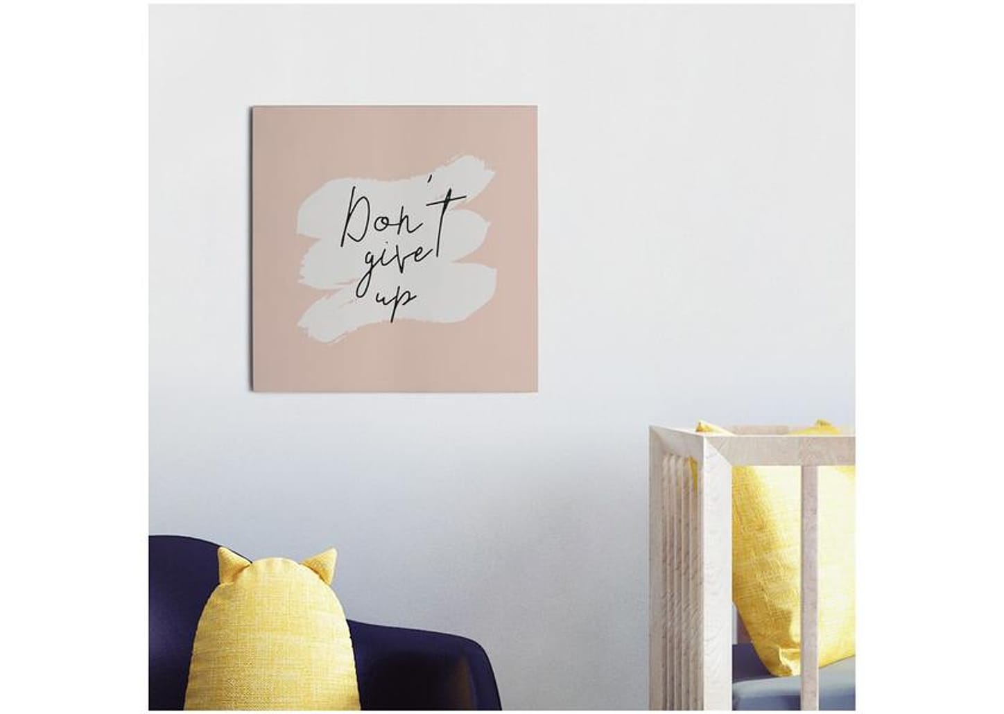 Placa Decorativa MDF Dont Give Up 29x29cm - Design Up Living