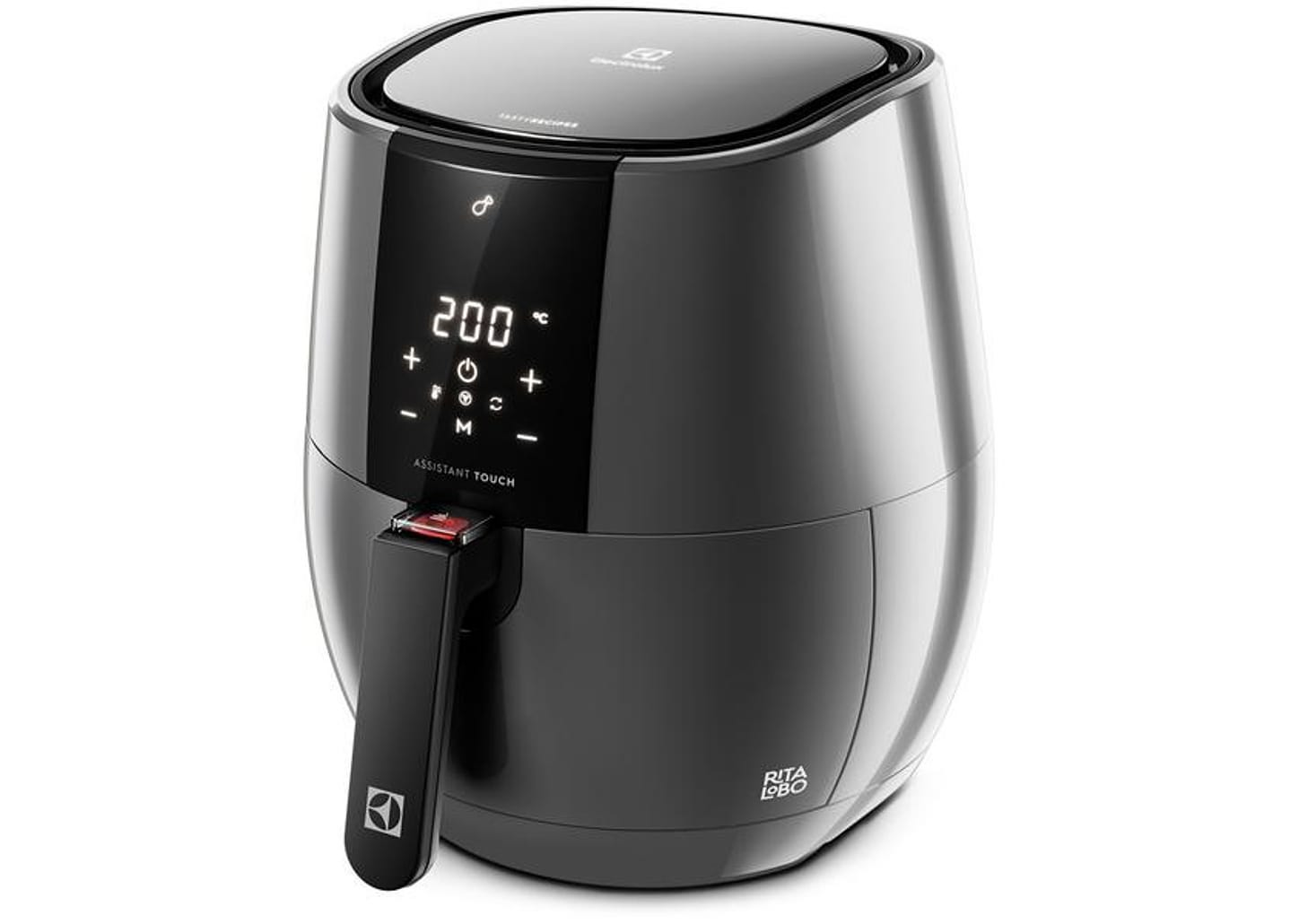 Fritadeira Elétrica sem Óleo/Air Fryer Electrolux - Digital Experience EAF20 Grafite 3,2L com Timer