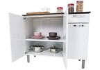 Balcão de Cozinha com Tampo Itatiaia Aço 3 Portas 1 Gaveta Rose