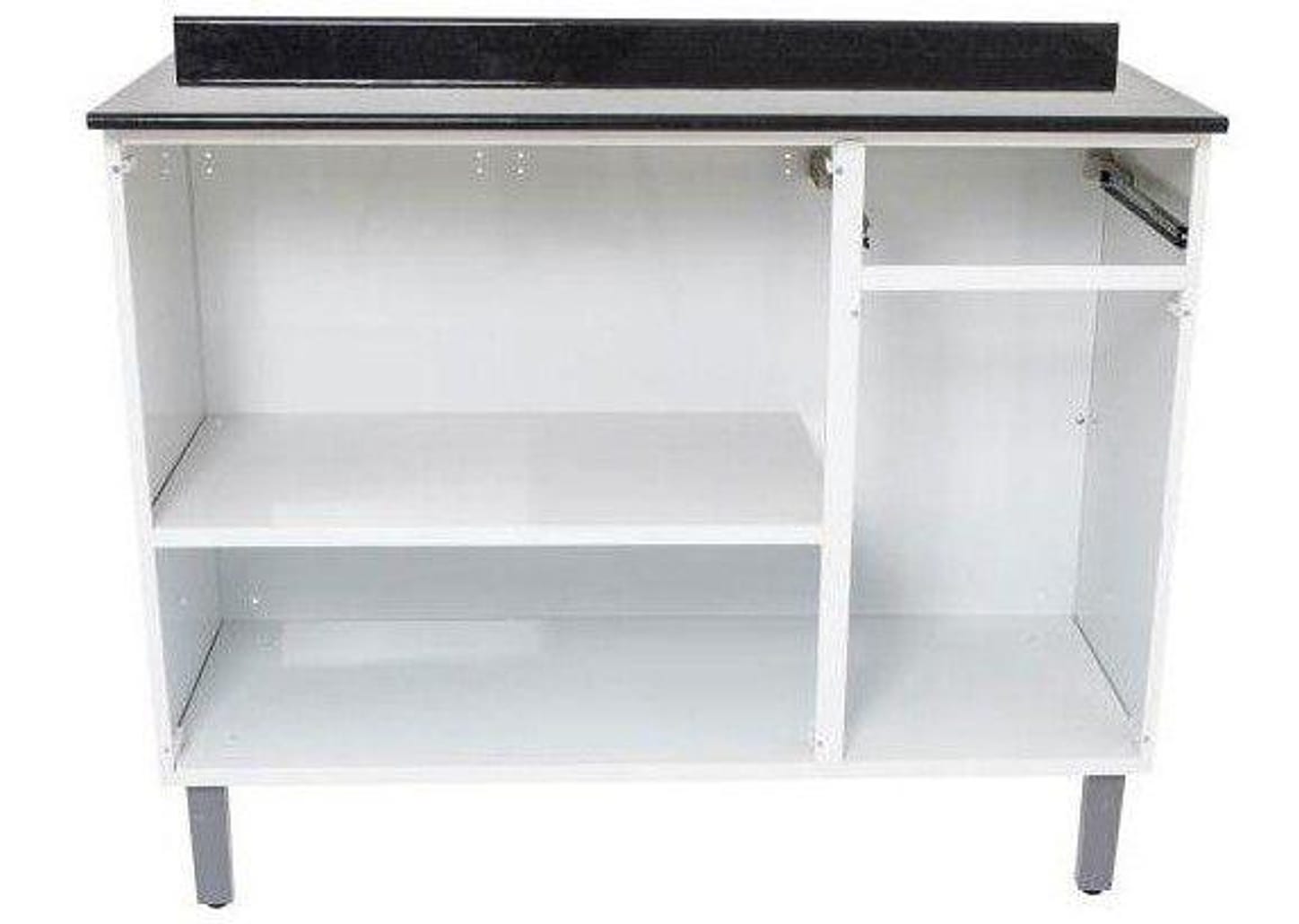 Balcão de Cozinha com Tampo Itatiaia Aço 3 Portas 1 Gaveta Rose