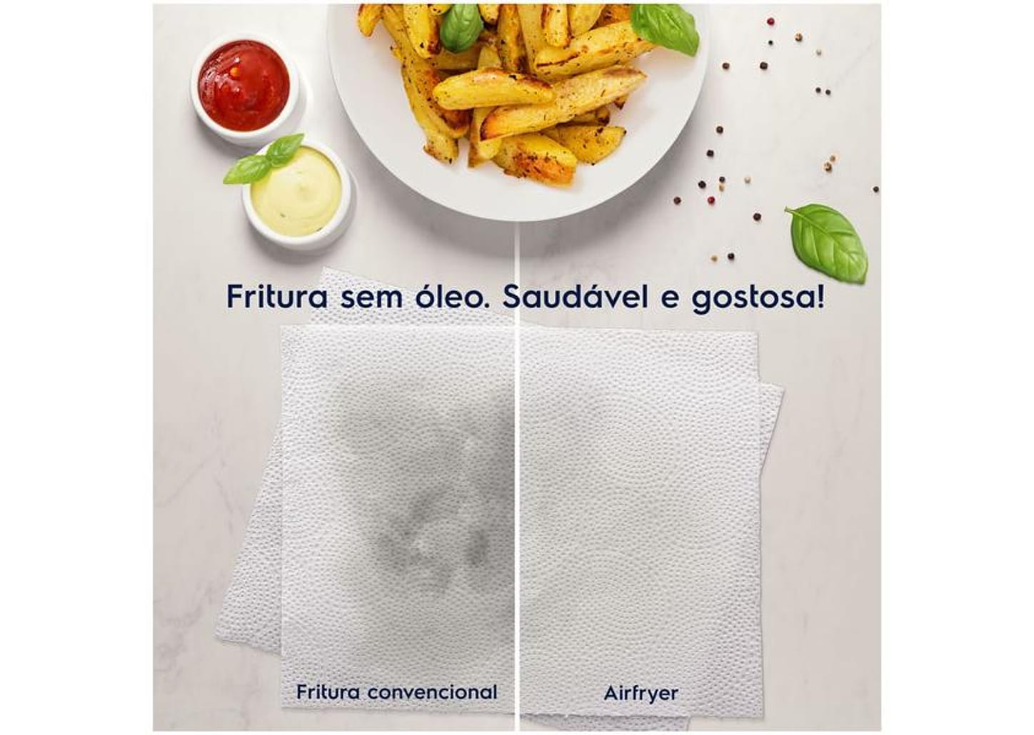 Fritadeira Elétrica sem Óleo/Air Fryer Electrolux - Digital Experience EAF20 Grafite 3,2L com Timer