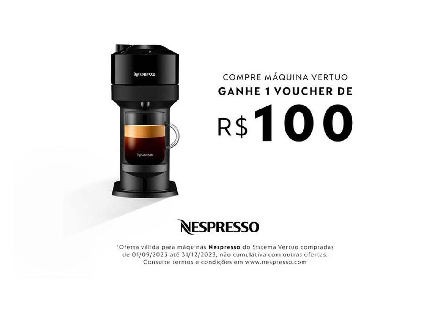 Cafeteira Nespresso Vertuo Next Preto Fosco