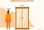 Guarda-roupa Casal com Espelho 4 Portas 6 Gavetas Araplac Atraente Sofia