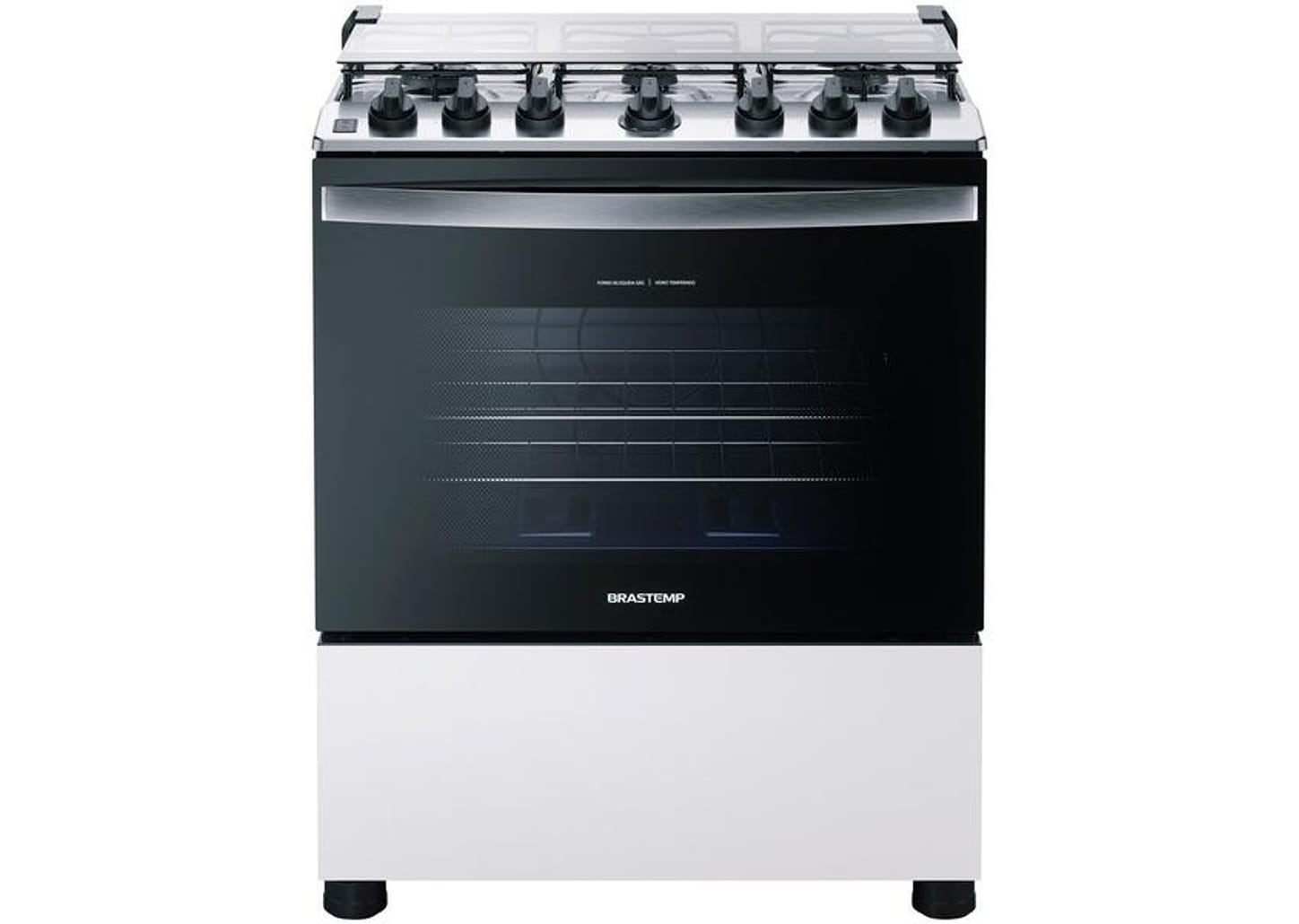 Fogão Brastemp 6 Bocas Branco com Botões Removíveis BFS6 NCBUNA Bivolt