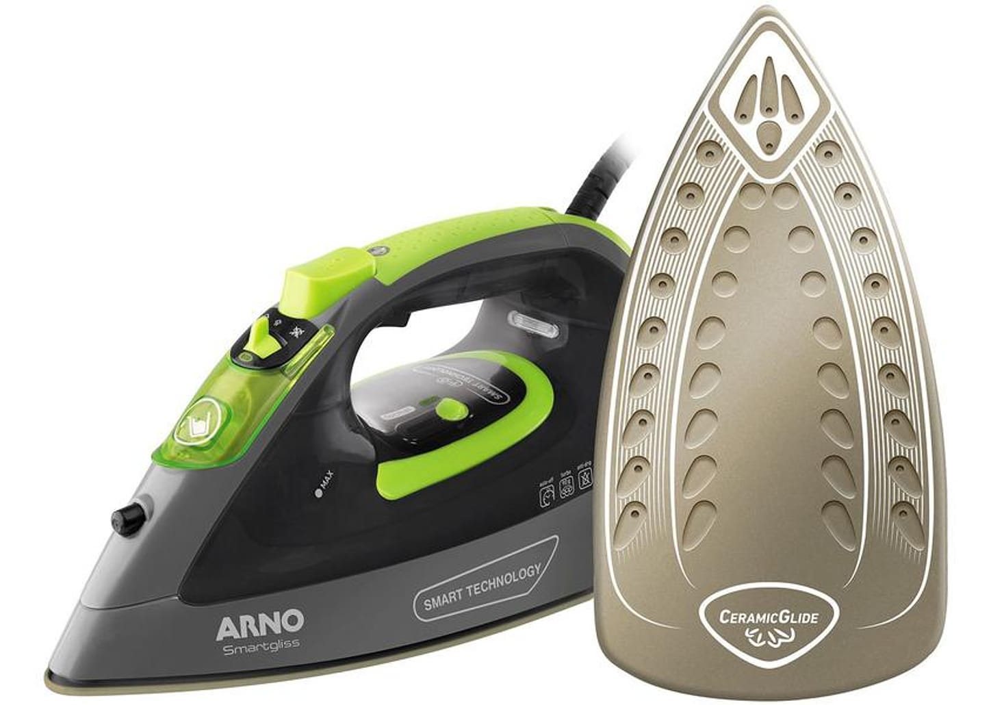 Ferro a Vapor Arno Smartgliss Inteligente com Desligamento Automático FSC1