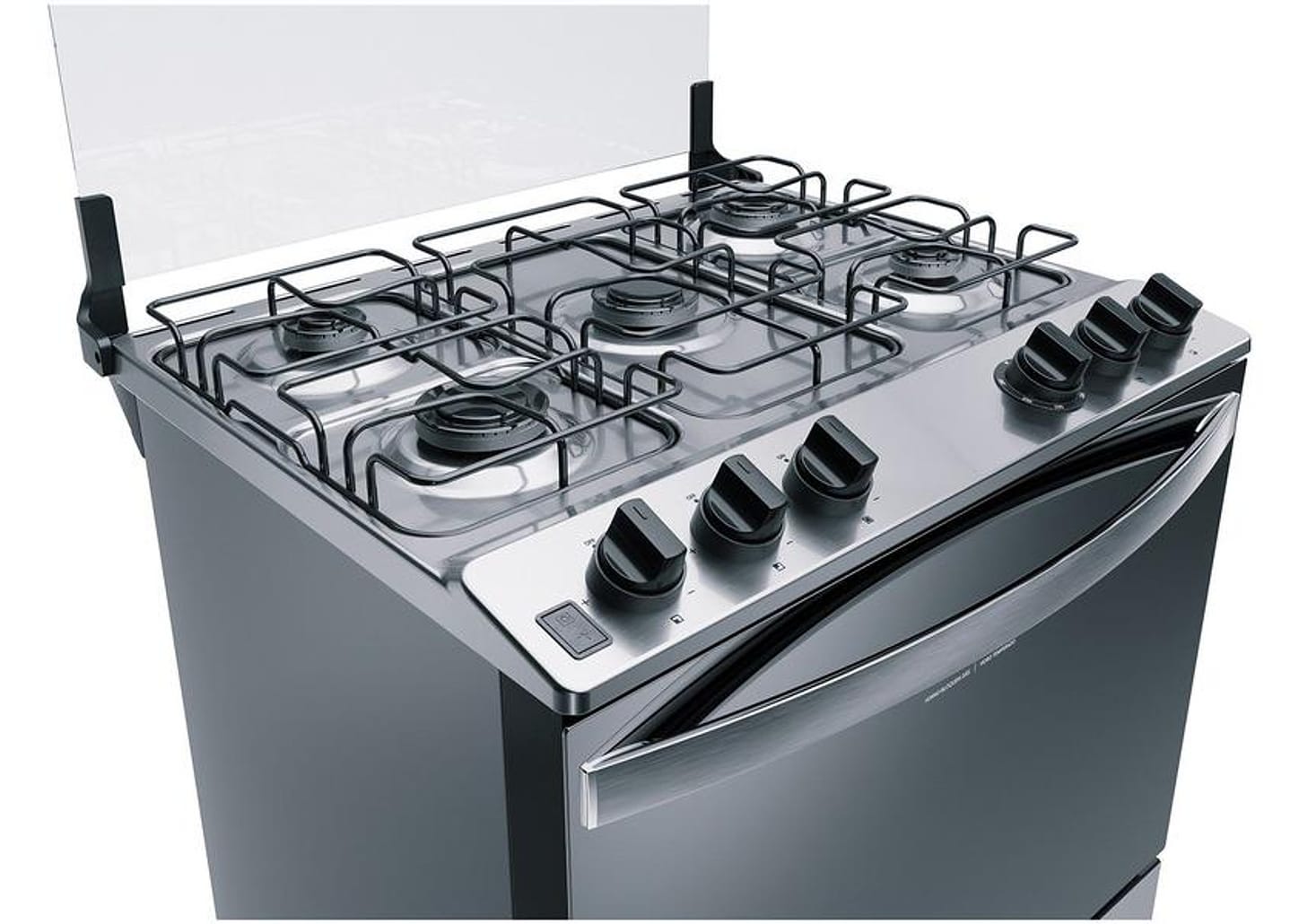 Fogão Brastemp 5 Bocas Inox com Botôes Removíveis - BFS5NCR Bivolt