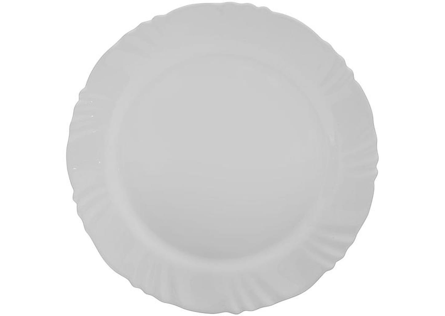 Aparelho de Jantar com Taça 16 Peças Duralex - Redondo Branco Pétala