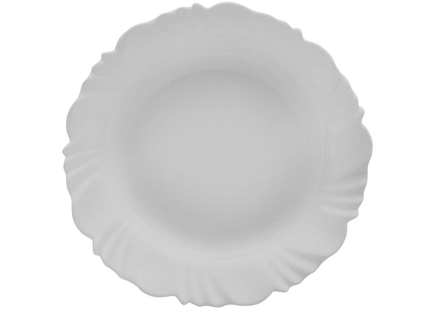 Aparelho de Jantar com Taça 16 Peças Duralex - Redondo Branco Pétala