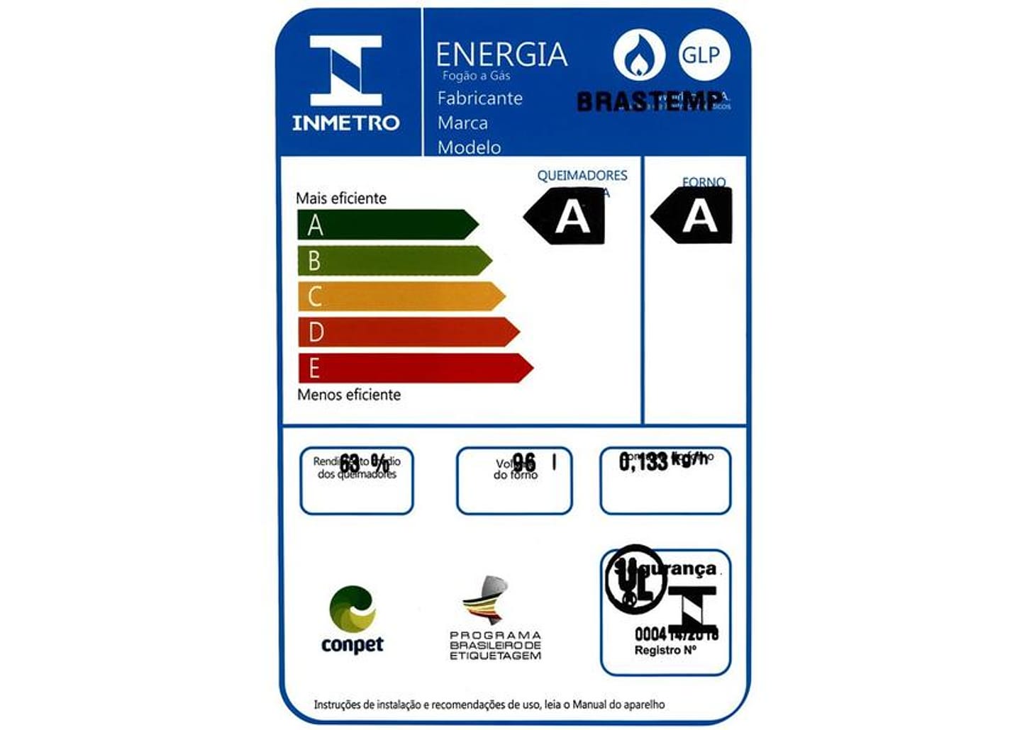Fogão Brastemp 5 Bocas Inox com Botôes Removíveis - BFS5NCR Bivolt