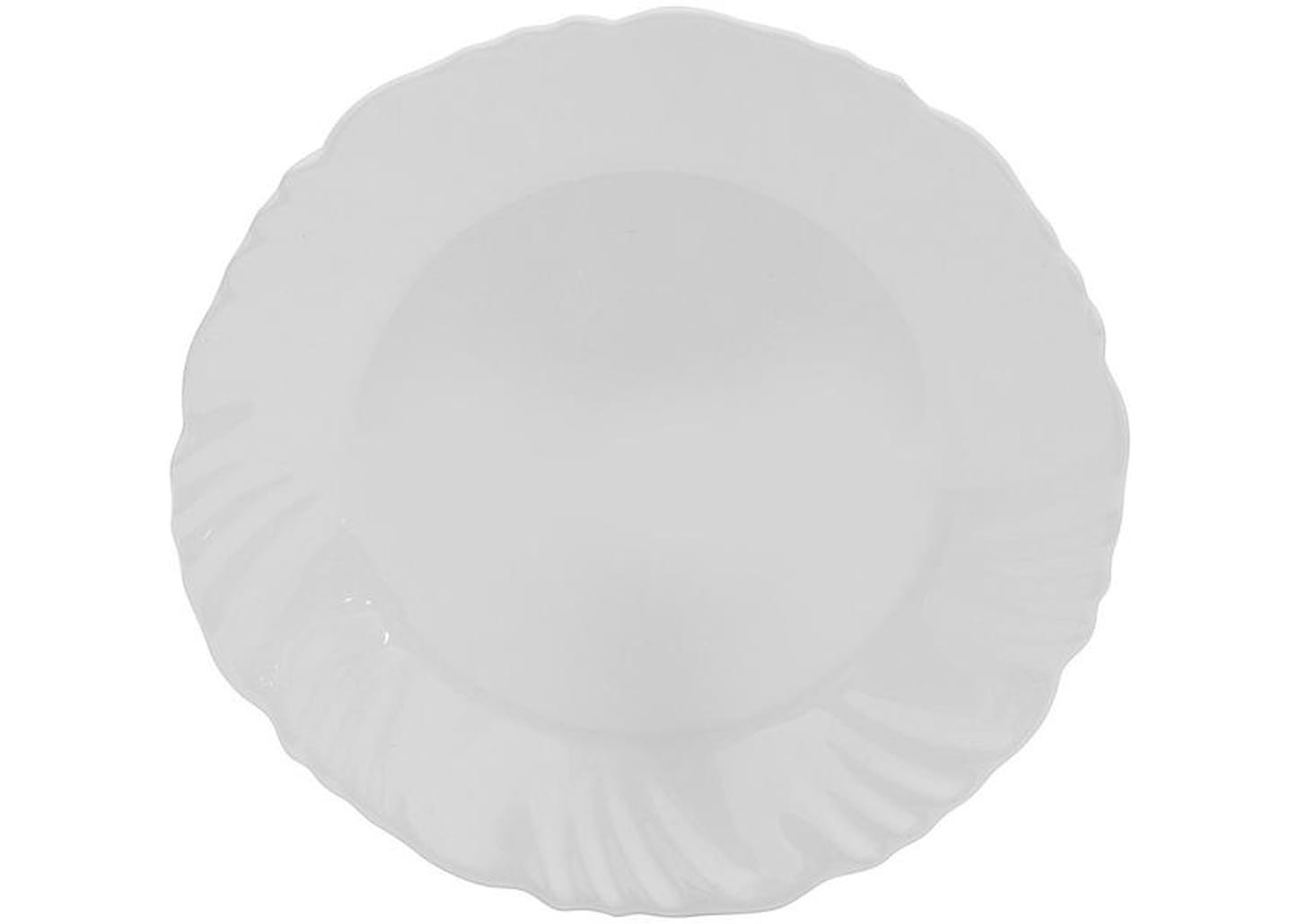 Aparelho de Jantar com Taça 16 Peças Duralex - Redondo Branco Pétala