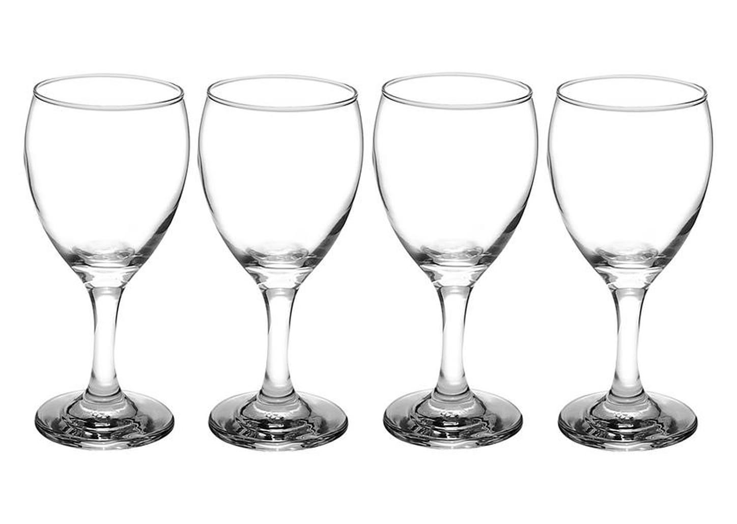 Aparelho de Jantar com Taça 16 Peças Duralex - Redondo Branco Pétala