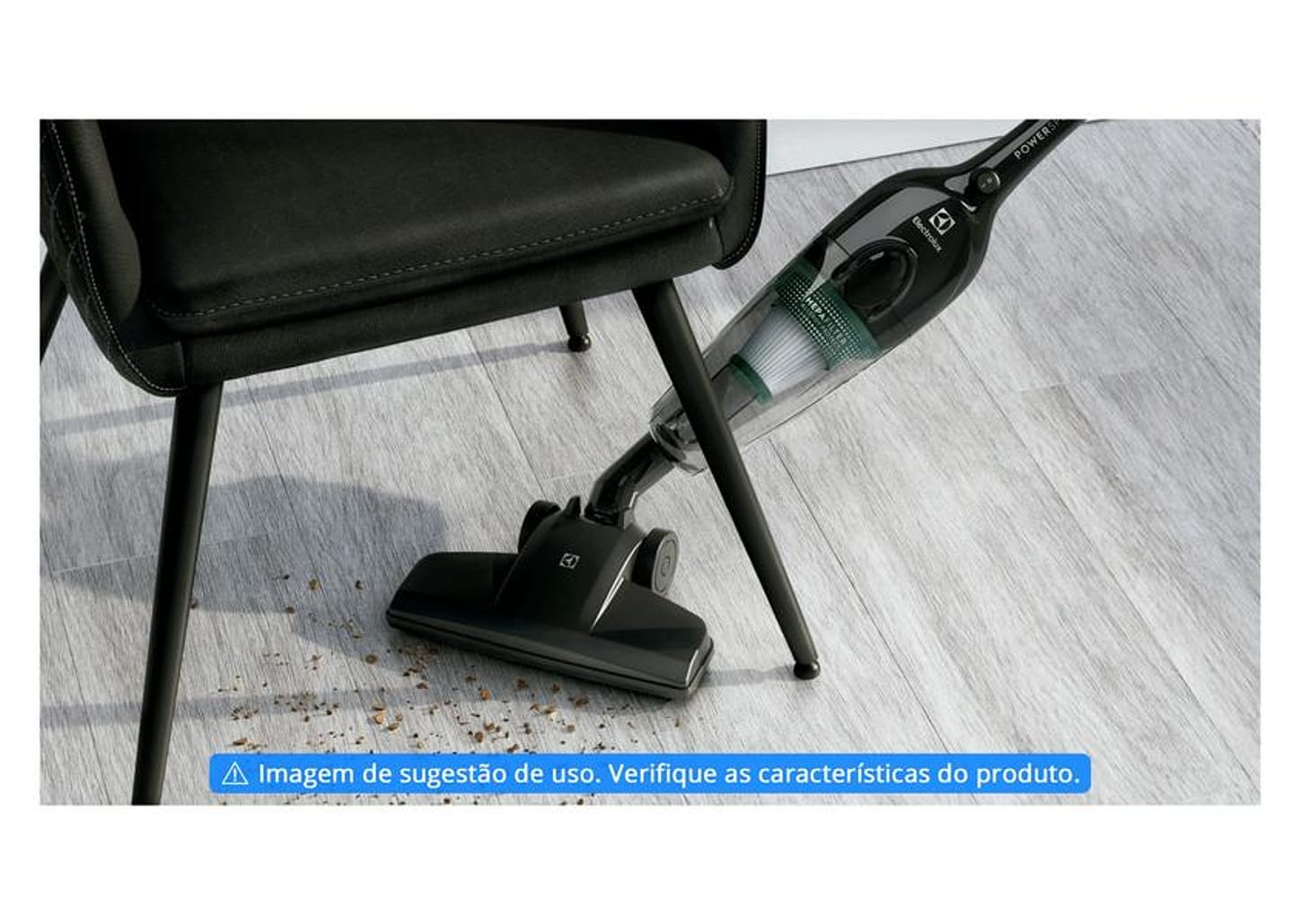 Aspirador de Pó Portátil e Vertical Electrolux 1000W Power Speed STK12 Preto