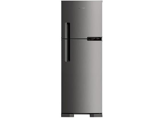Geladeira Brastemp Frost Free Duplex 375L Inox - Compartimento Extrafrio Fresh Zone BRM44HK 110V