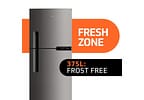 Geladeira Brastemp Frost Free Duplex 375L Inox - Compartimento Extrafrio Fresh Zone BRM44HK 110V