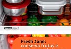 Geladeira Brastemp Frost Free Duplex 375L Inox - Compartimento Extrafrio Fresh Zone BRM44HK 110V