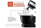 Batedeira Planetária Mondial Preto e Inox 700W - Premium 12 Velocidades