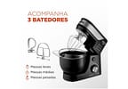 Batedeira Planetária Mondial Preto e Inox 700W - Premium 12 Velocidades