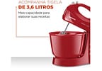 Batedeira Mondial Vermelha 400W Prática - B-44-R 3 Velocidades