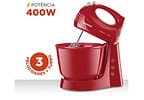 Batedeira Mondial Vermelha 400W Prática - B-44-R 3 Velocidades