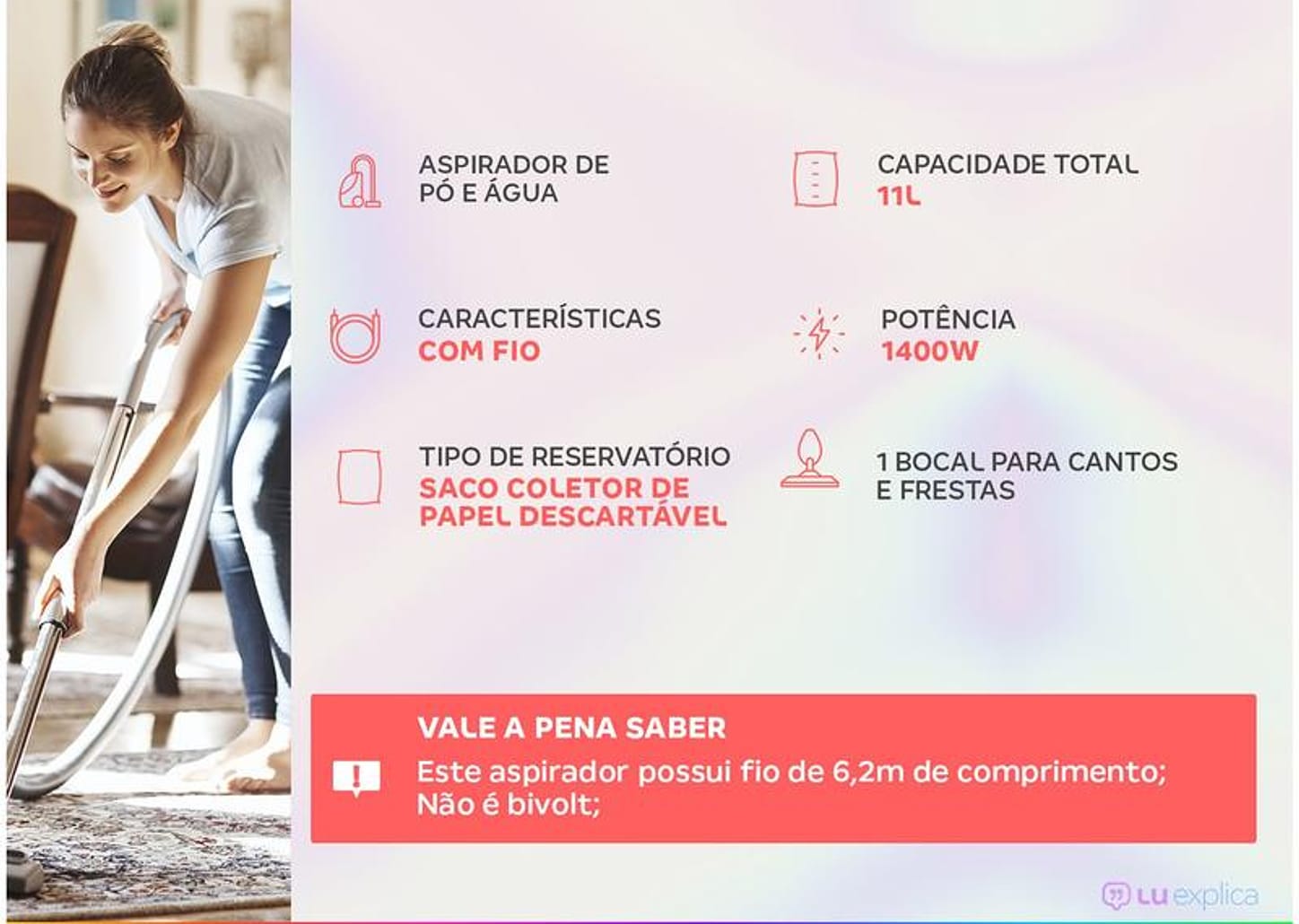 Aspirador de Pó e Água Electrolux 1400W - A10N1