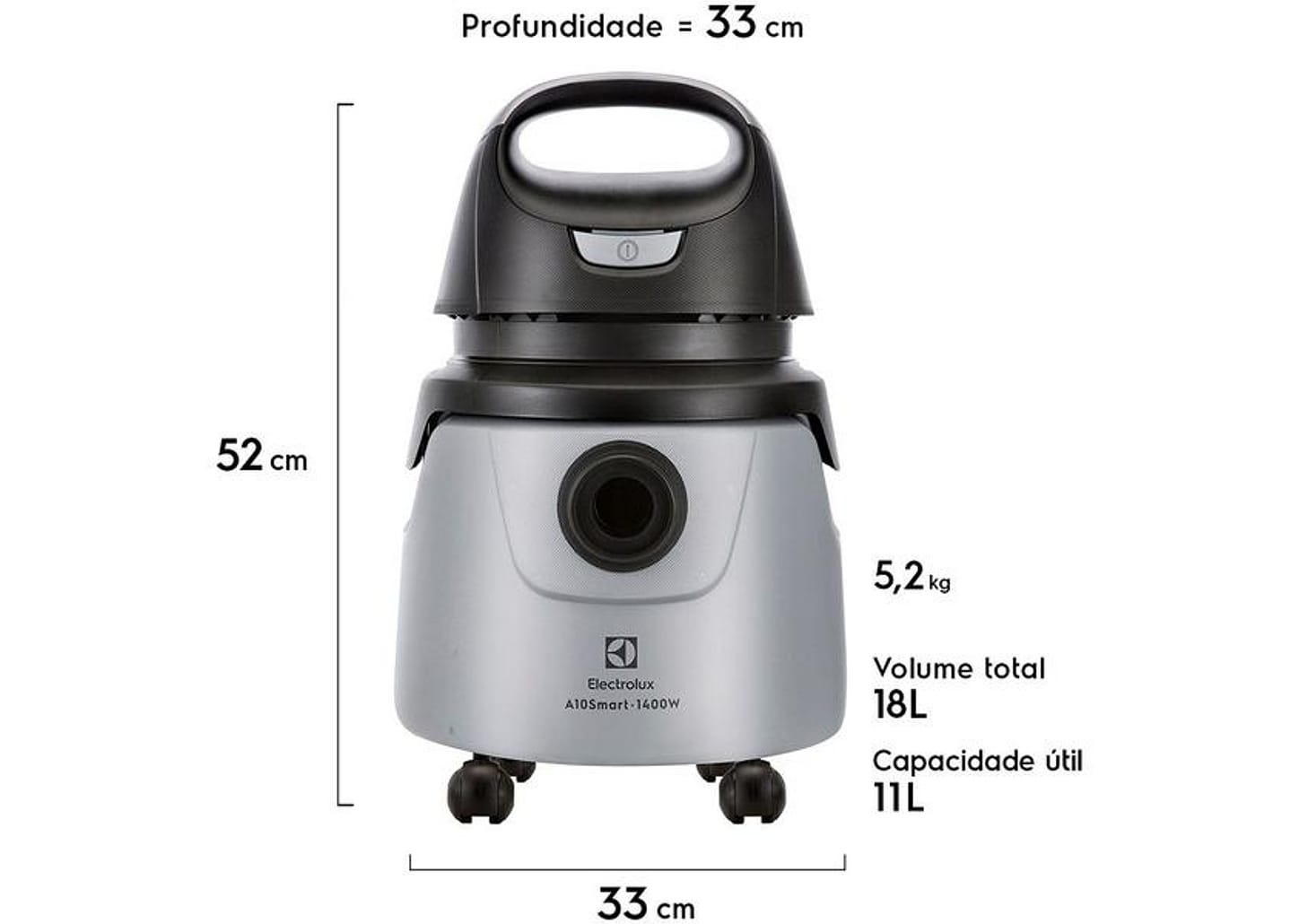 Aspirador de Pó e Água Electrolux 1400W - A10N1