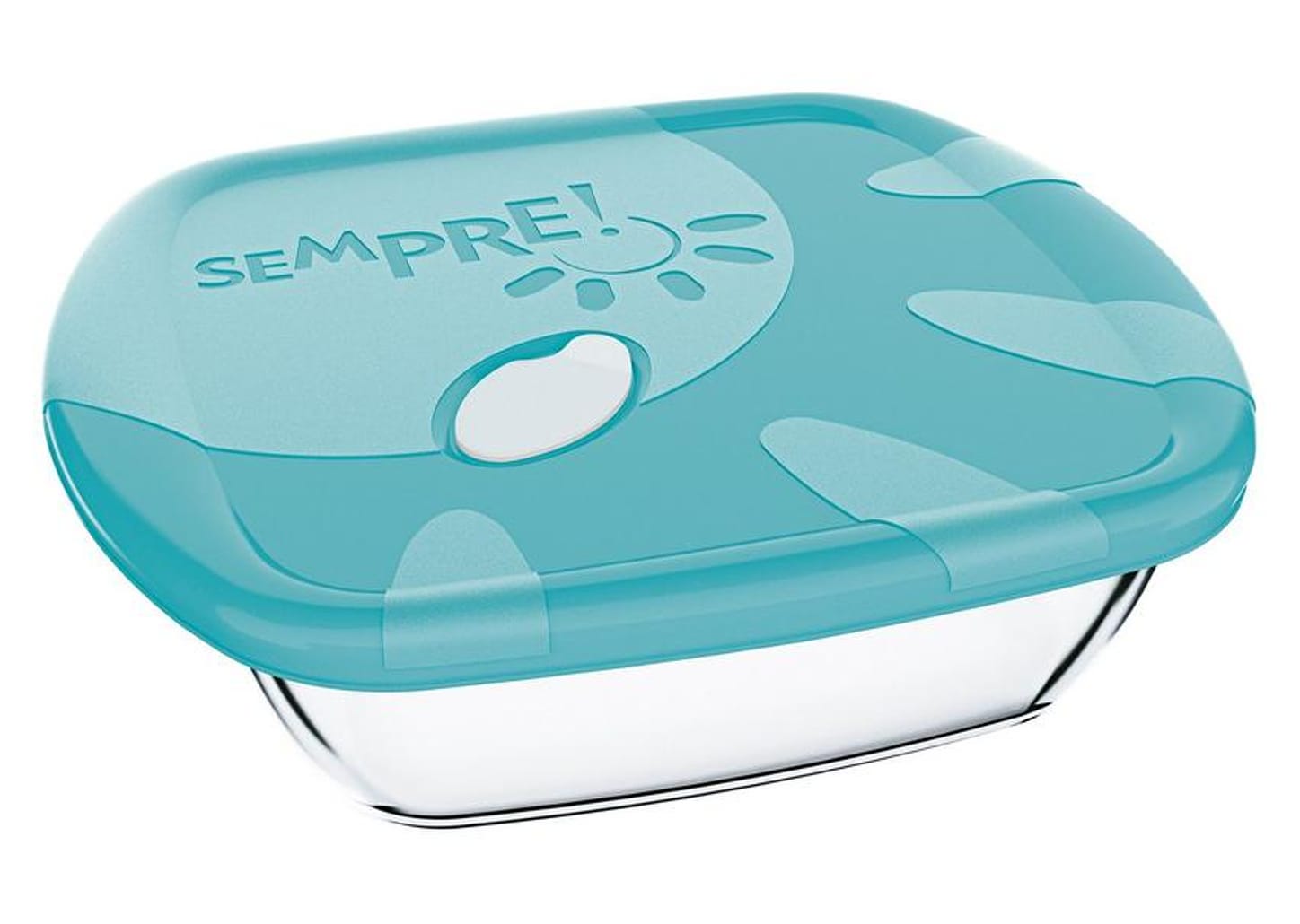 Assadeira de Vidro Quadrada - Sempre 1 Unidade Sortido