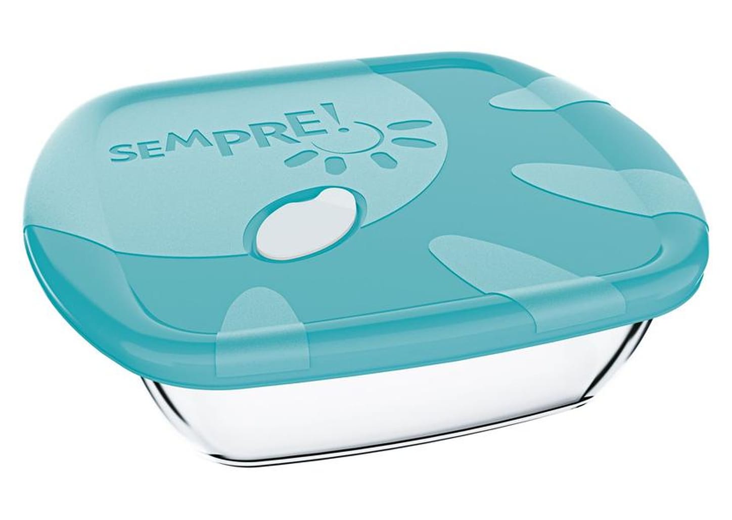 Assadeira de Vidro Quadrada - Sempre 1 Unidade Sortido