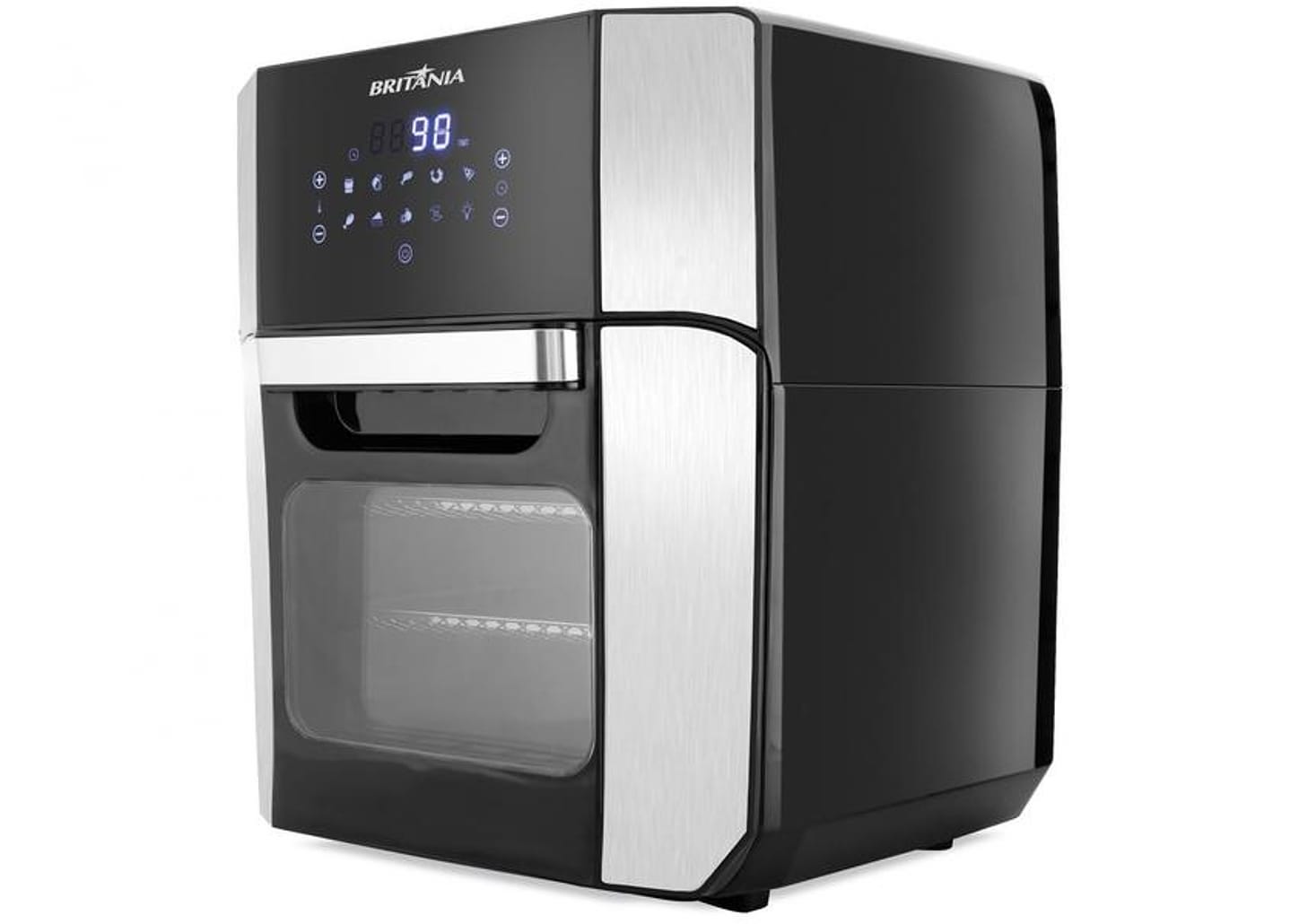 Fritadeira Elétrica sem Óleo/Air Fryer Britânia - Oven BFR2100 Preta 12L com Timer