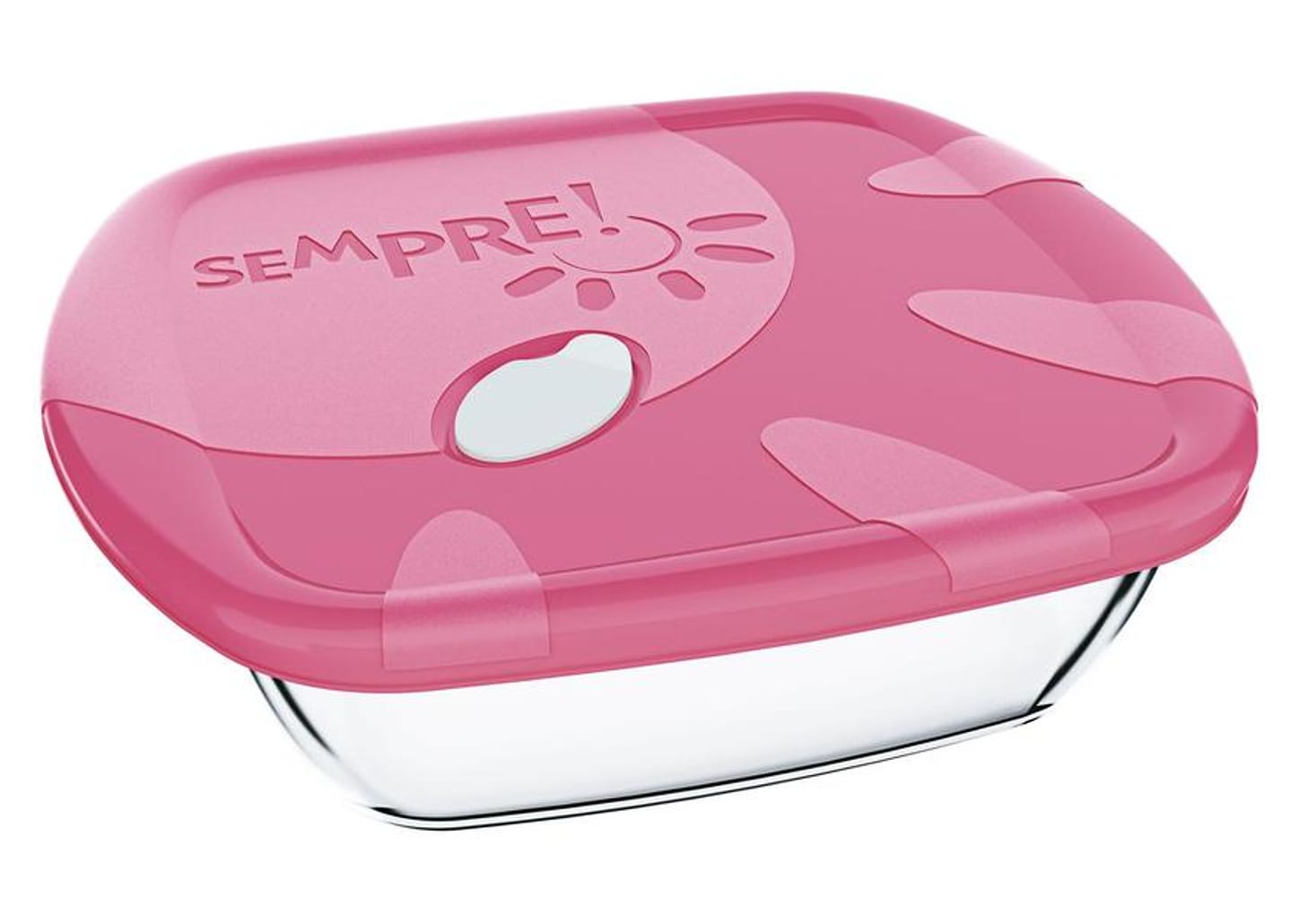 Assadeira de Vidro Quadrada - Sempre 1 Unidade Sortido