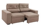 Sofá Retrátil Reclinável 3 Lugares Suede - Bipartido Phormatta Evolution SMP