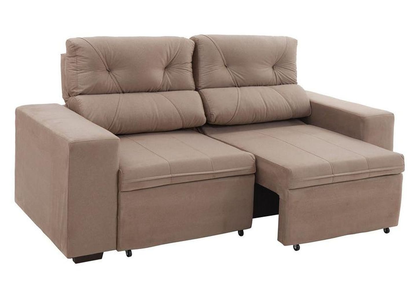 Sofá Retrátil Reclinável 3 Lugares Suede - Bipartido Phormatta Evolution SMP