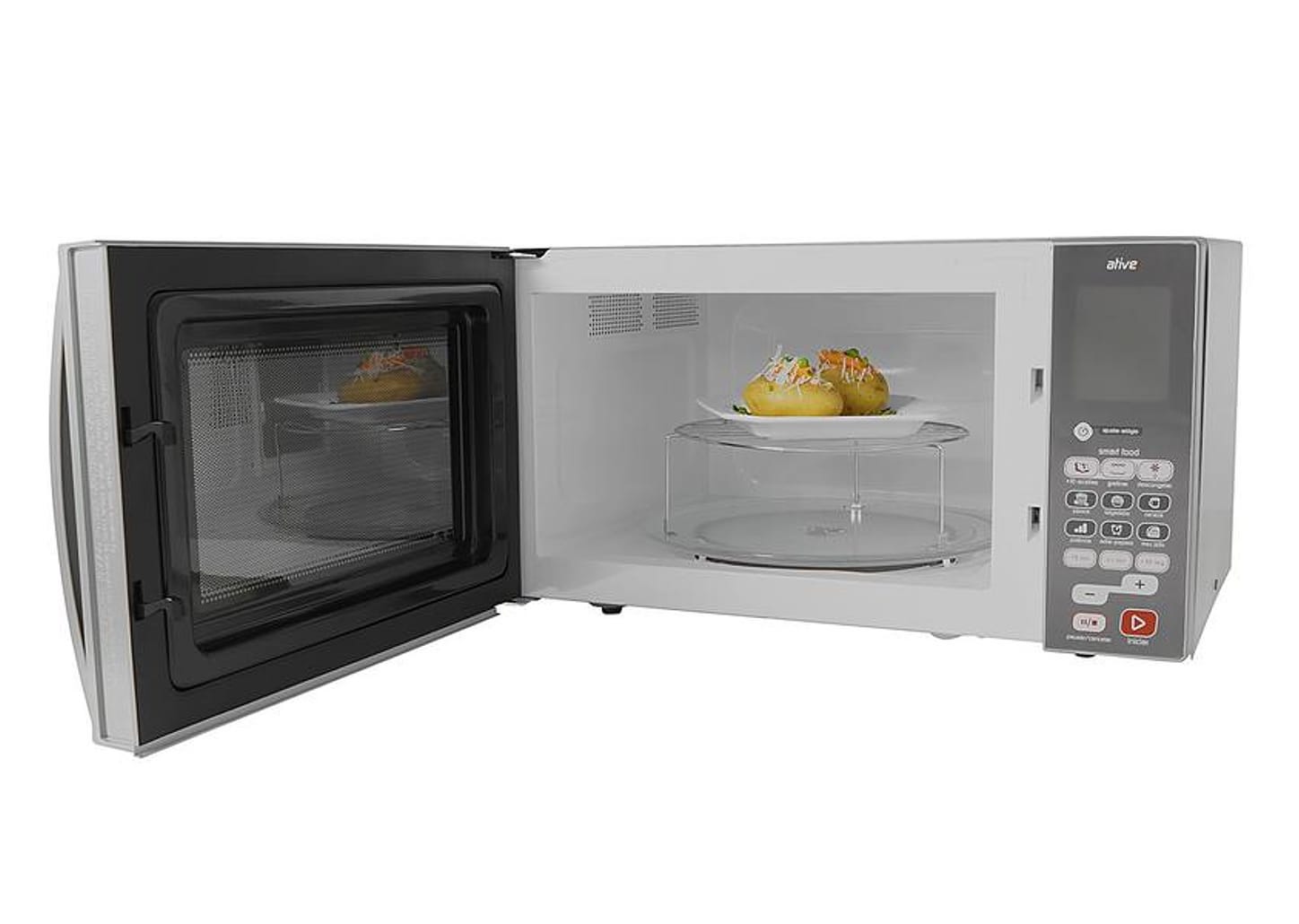 Micro-ondas Brastemp 38L Espelhado com Grill - Ative! BMJ38 ARBNA