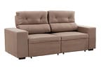 Sofá Retrátil Reclinável 3 Lugares Suede - Bipartido Phormatta Evolution SMP