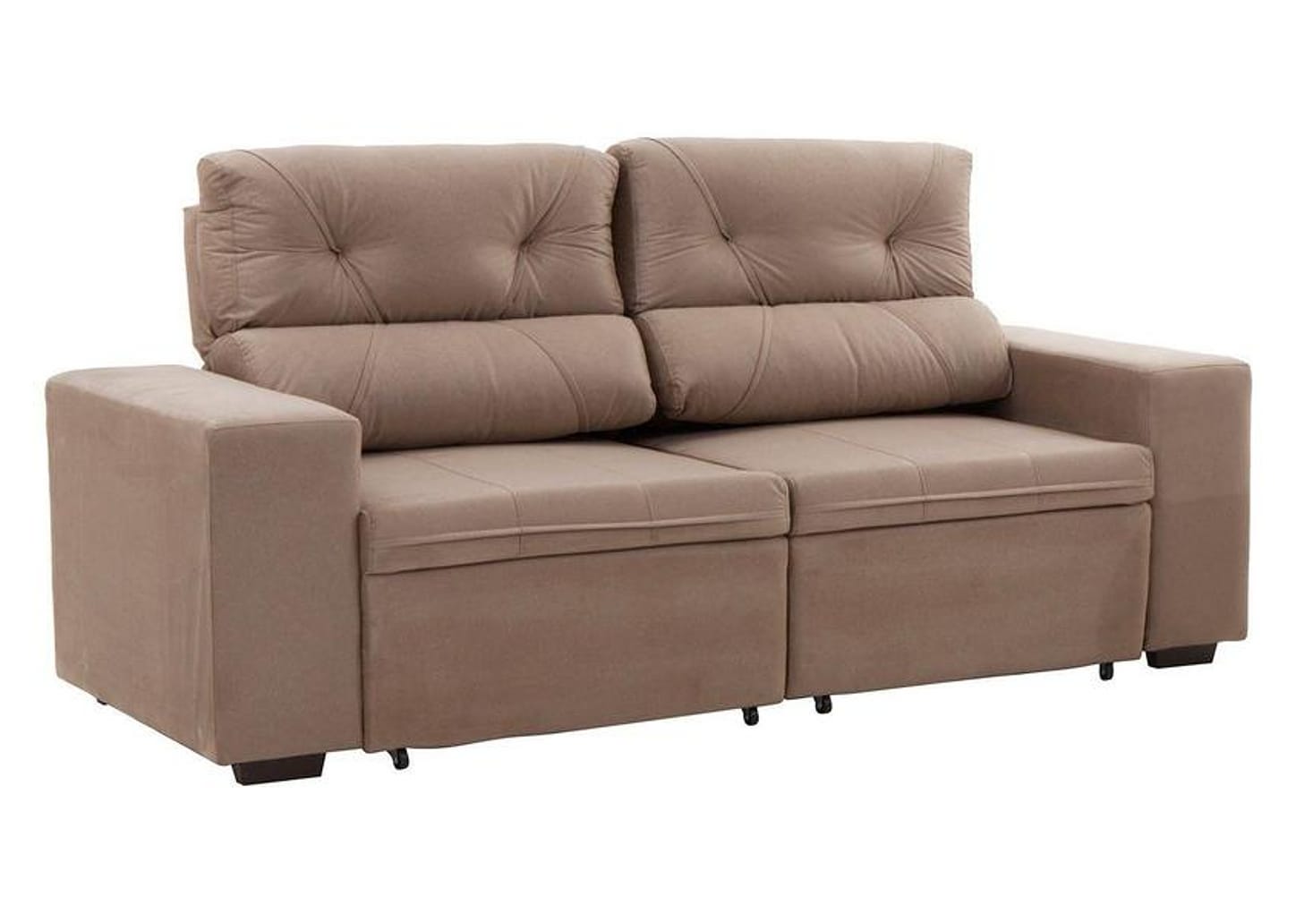 Sofá Retrátil Reclinável 3 Lugares Suede - Bipartido Phormatta Evolution SMP