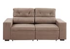 Sofá Retrátil Reclinável 3 Lugares Suede - Bipartido Phormatta Evolution SMP