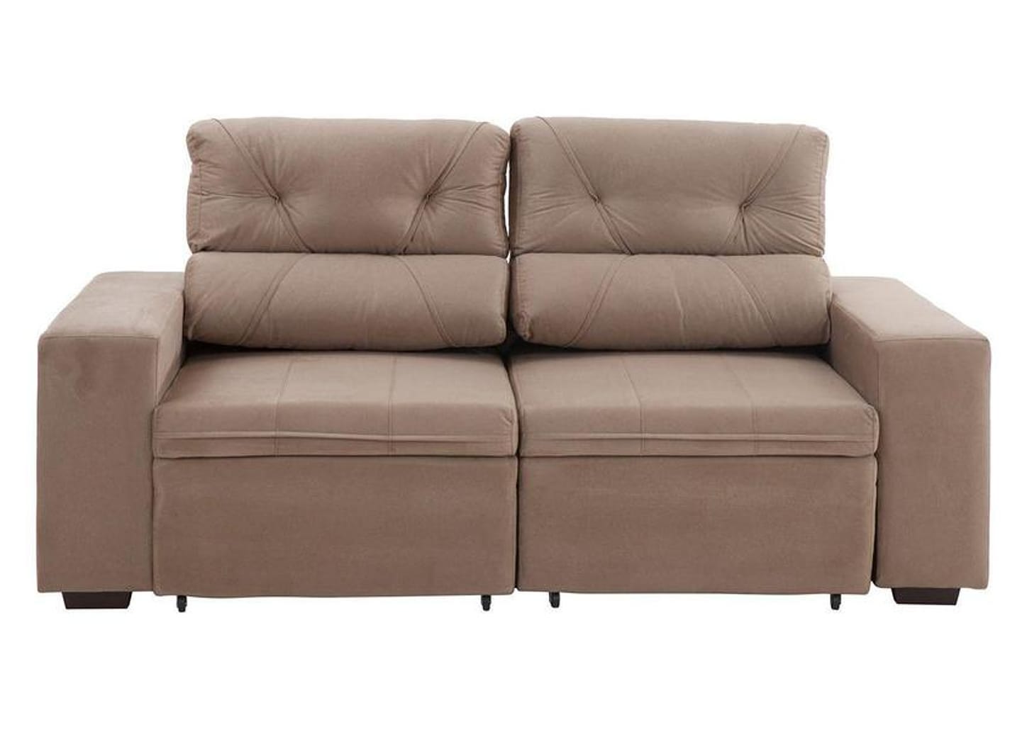 Sofá Retrátil Reclinável 3 Lugares Suede - Bipartido Phormatta Evolution SMP